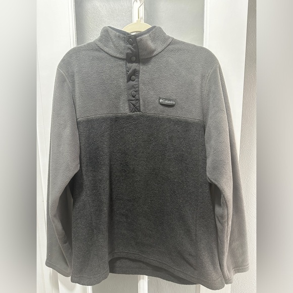 Men’s Columbia Pull Over Grey Fleece Jacket - Picture 2 of 7